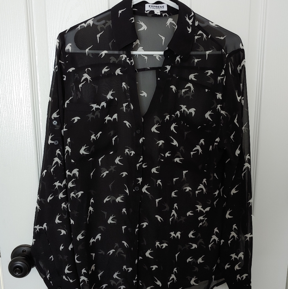 Express Portofino Shirt with Birds